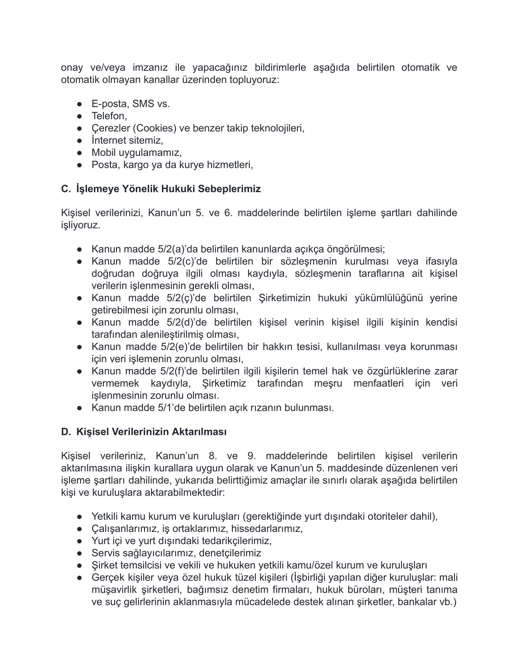 Aydınlatma Metni Sayfa 5